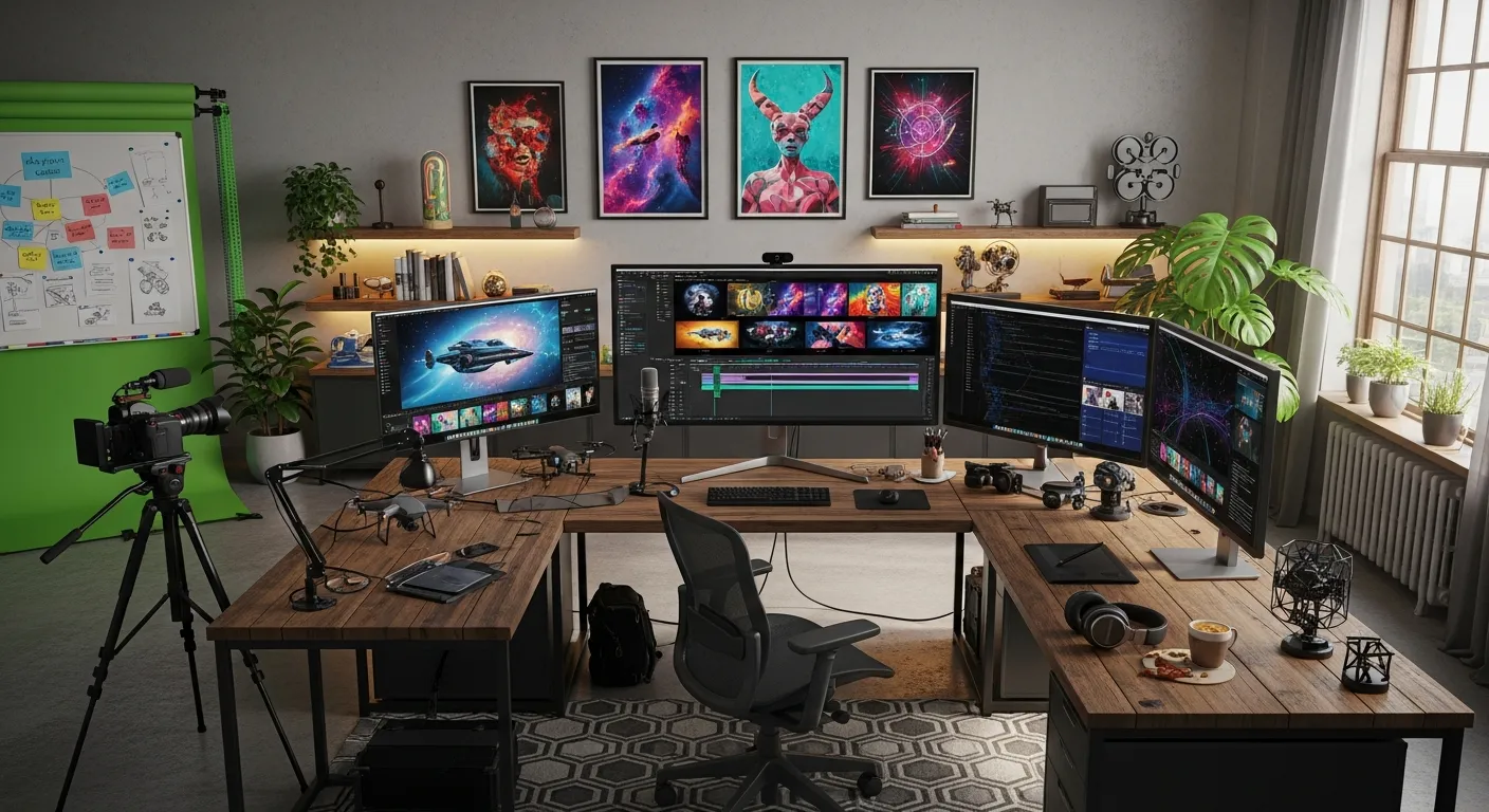 Creator filming short-form social content